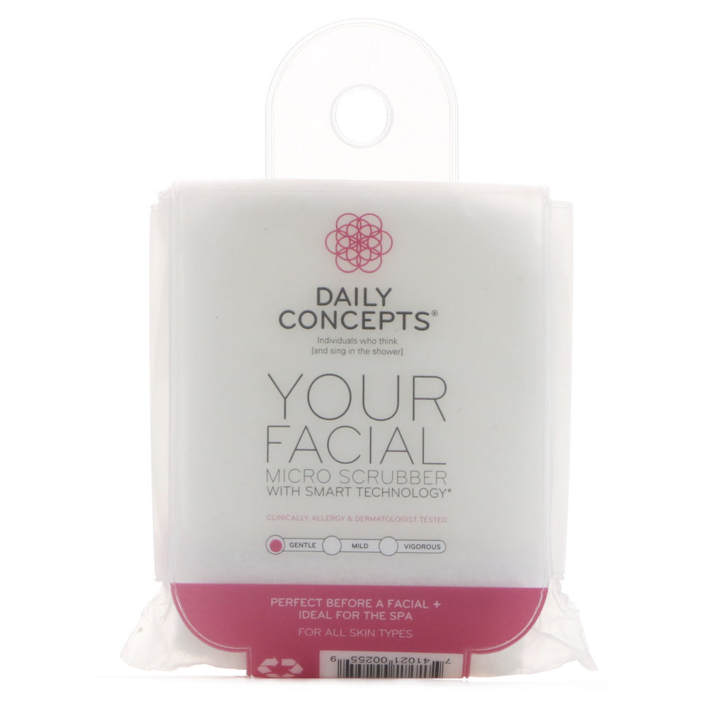 Daily Concepts, Votre Micro-Épurateur Facial, Doux, 1 Épurateur