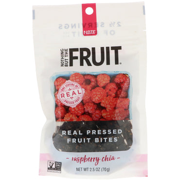 Nothing But The Fruit, Real Pressed Fruit Bites, Raspberry Chia, 2.5 oz (70 g)