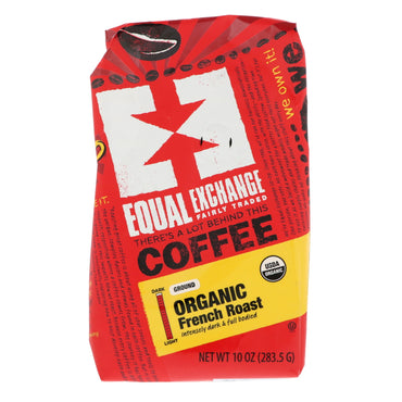 Equal Exchange, ، قهوة، تحميص فرنسي، مطحون، 10 أونصة (283.5 جم)
