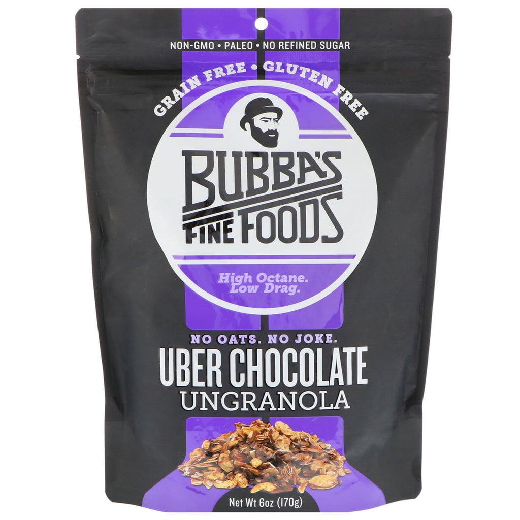 Bubba's Fine Foods, UnGranola, Uber-chocolade, 6 oz (170 g)