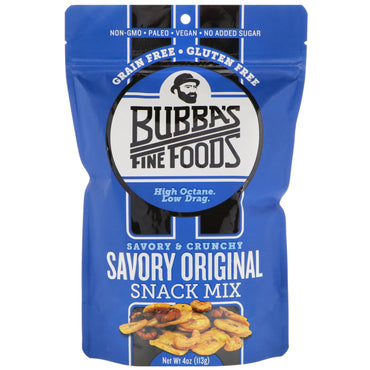 Bubba's Fine Foods, Snackmischung, herzhaftes Original, 4 oz (113 g)