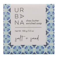 European Soaps, LLC, Urbana, Shea Butter Enriched Soap, Salt + Sand, 3.5 oz (100 g)