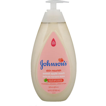 Johnson's Skin Nourish Gel de spălat cu mere dulci 16,9 fl oz (500 ml)