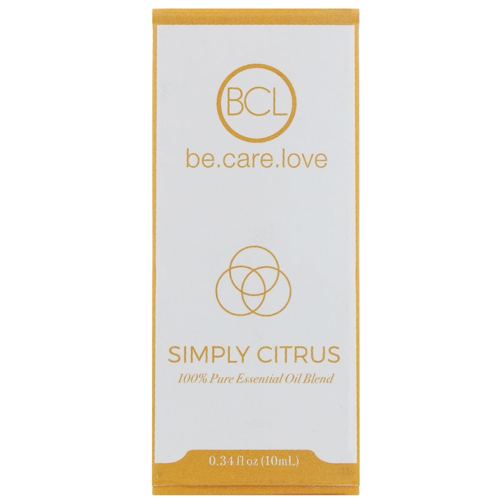 BLC Be Care Love Mélange d'huiles essentielles 100 % pures Simply Citrus 0,34 fl oz (10 ml)