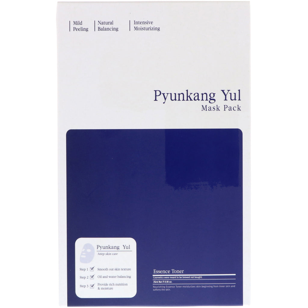 Pyunkang Yul, Pack de masques, soins de la peau en 3 étapes, 5 masques