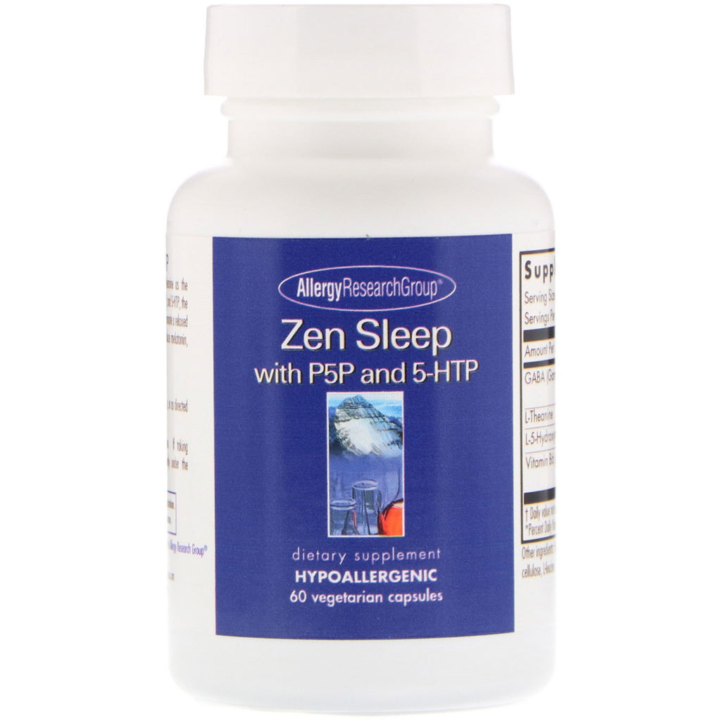 Grupul de cercetare al alergiilor, Zen Sleep cu P5P și 5-HTP, 60 de capsule vegetariene
