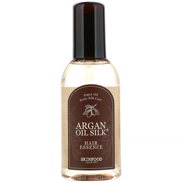 Skinfood, olio di argan Silk Plus, essenza per capelli, 3,38 fl oz (100 ml)