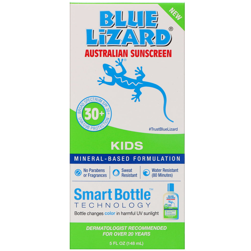 ब्लू लिज़र्ड ऑस्ट्रेलियन सनस्क्रीन किड्स सनस्क्रीन एसपीएफ़ 30+ 5 फ़्लूड आउंस (148 मिली)