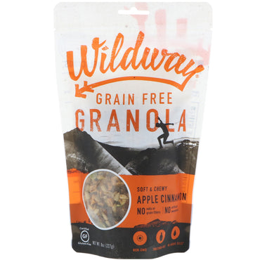 Wildway, Granola fără cereale, scorțișoară cu mere, 8 oz (227 g)