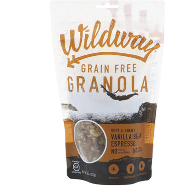 Wildway, kornfri granola, vaniljebønner espresso, 8 oz (227 g)
