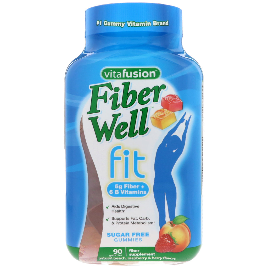 Vitafusion, fiberwell fit vitamin, 90 gummier
