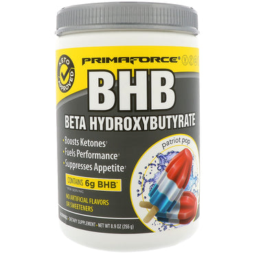 Primaforce, BHB, Beta Hydroxybutyrate, Patriot Pop, 8,9 oz (255 g)