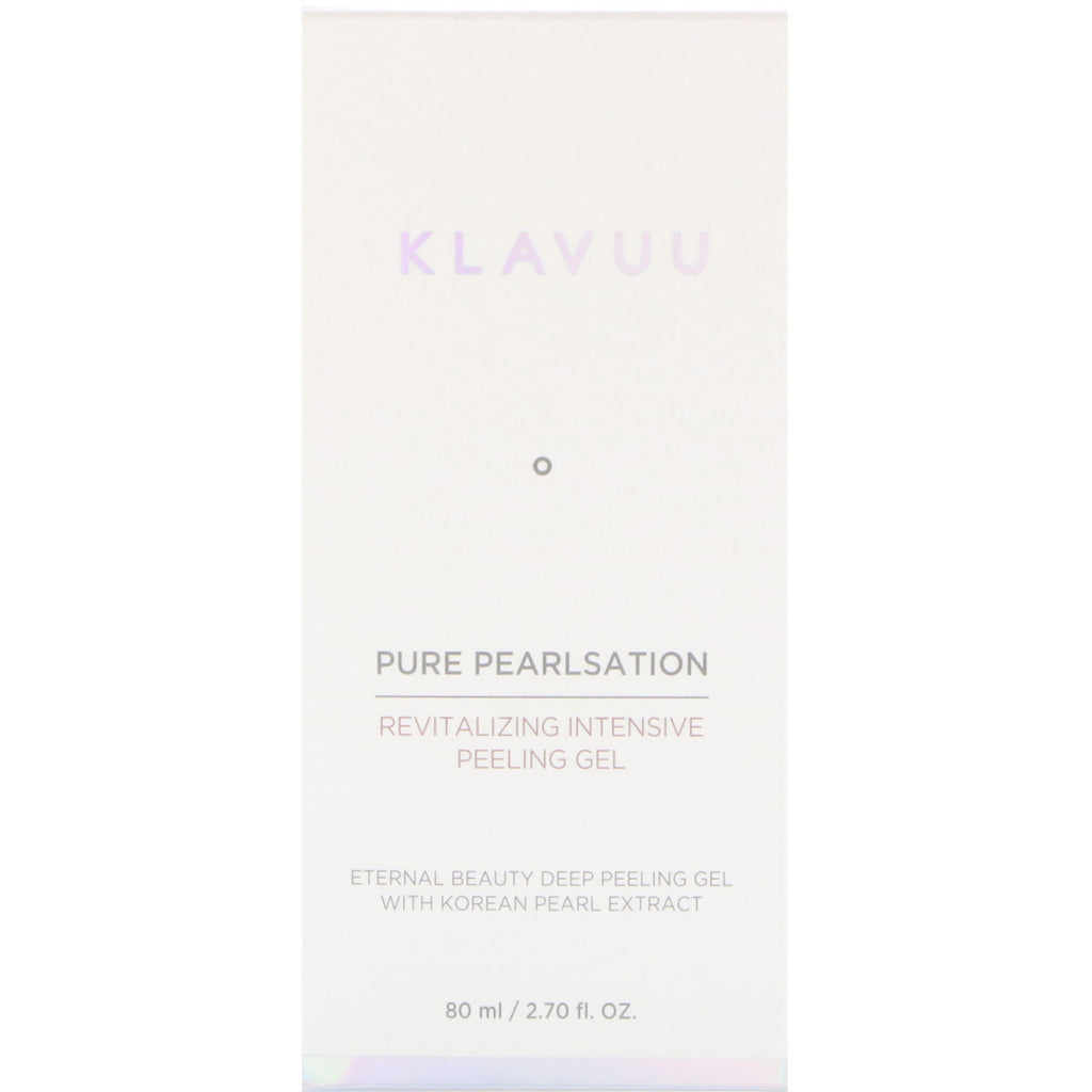 KLAVUU, Pure Pearlsation, Gel peeling intensif revitalisant, 2,70 fl oz (80 ml)