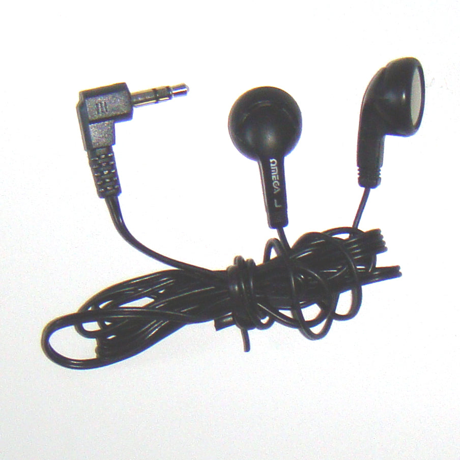 Niklowa wtyczka słuchawkowa Omega, kabel o długości 1,2 metra