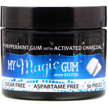 My Magic Mud My Magic Gum med Xylitol og Aktivt Kul Pebermynte 30 stykker