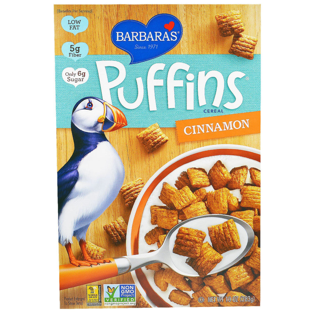Barbara's Bakery Puffins Cereal Cinnamon 10 oz (283 g)