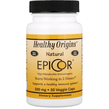 Healthy Origins, EpiCor, 500 mg, 30 Cápsulas Vegetais