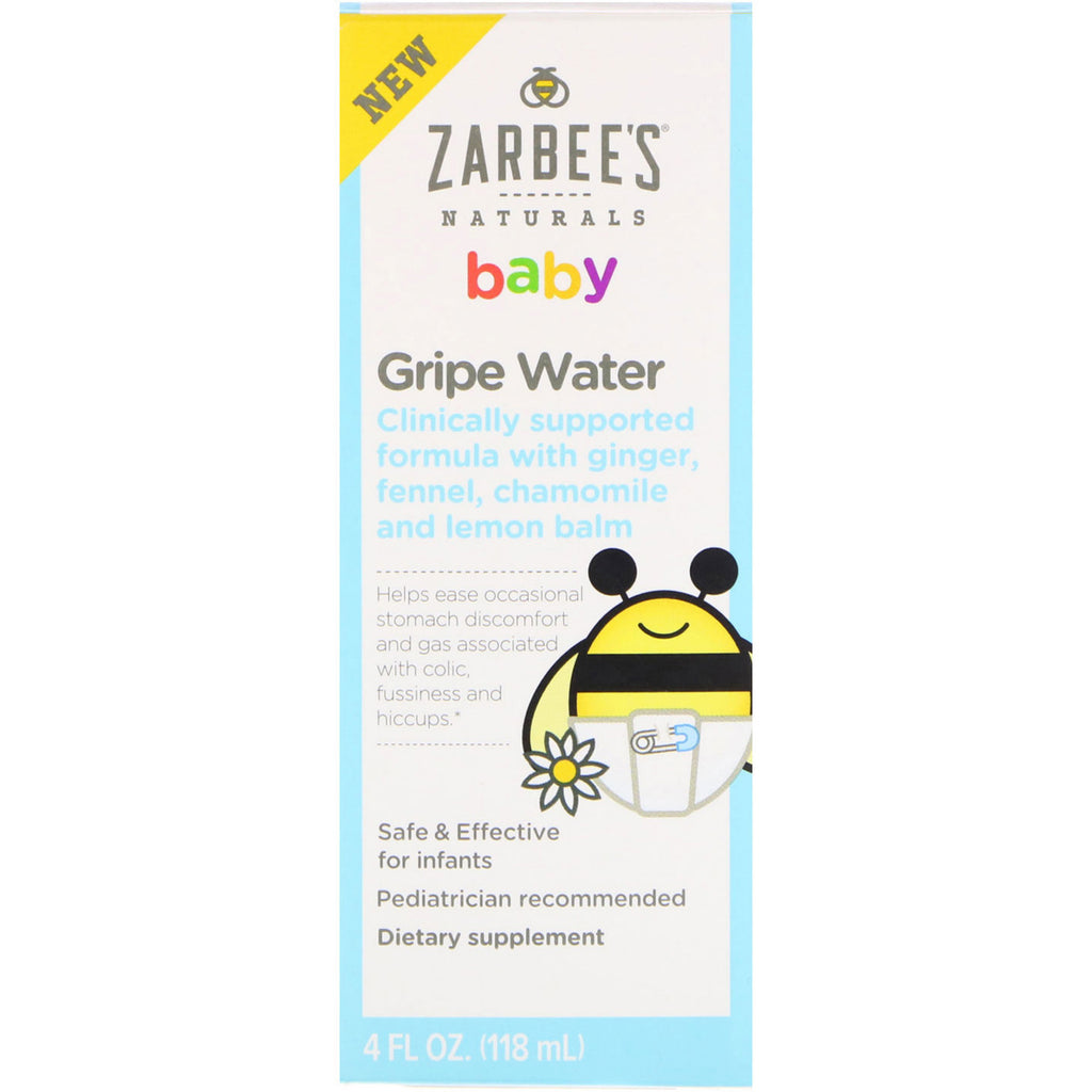 Zarbee's, Baby, Gripe Water, 4 uncje (118 ml)