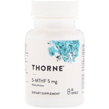 Thorne Research, 5-MTHF, 5 mg, 60 gélules