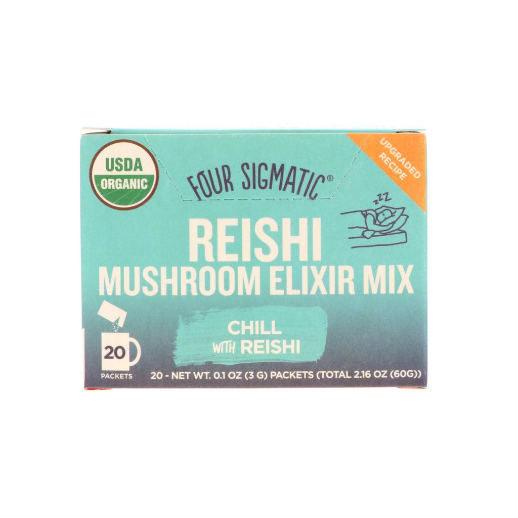 Fire Sigmatic, Reishi, Mushroom Elixir Mix, 20 pakker, 0,1 oz (3 g) hver