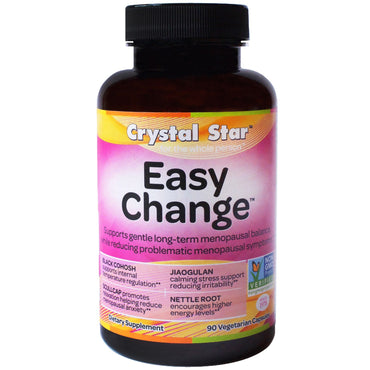 Crystal Star, cambio fácil, 90 cápsulas vegetales