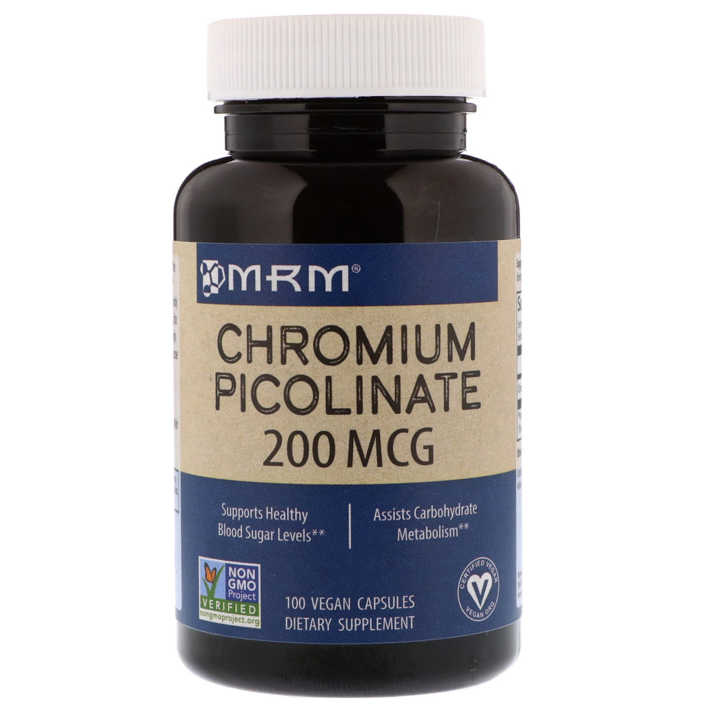 MRM, chrompicolinat, 200 mcg, 100 veganske kapsler