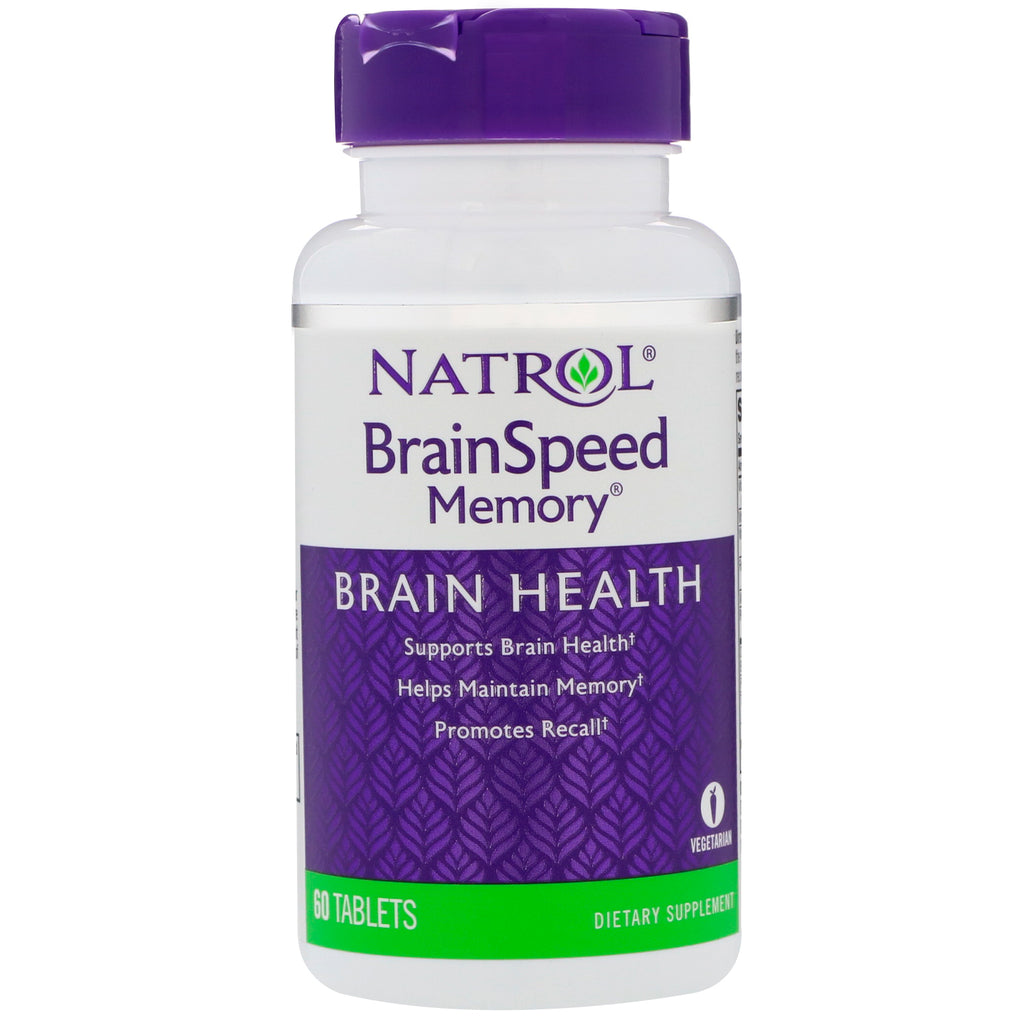 Natrol, memória brainspeed, 60 comprimidos