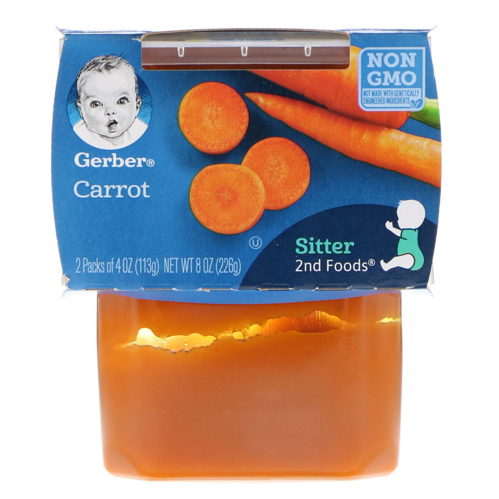 Gerber 2nd Foods Carrot 2 Pack 4 oz (113 g) Each
