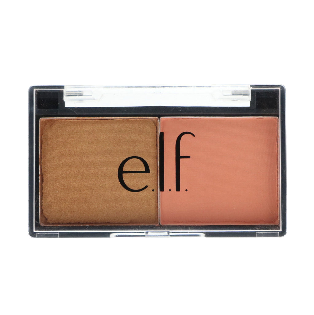 ELF Cosmetics, Best Friend Eyeshadow Duo, Peach Squad, 0.11 אונקיות (3.0 גרם)