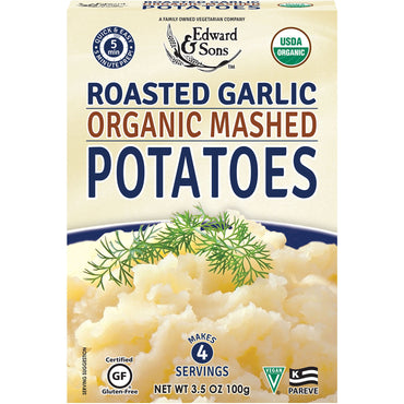 Edward & Sons,  Mashed Potatoes, Roasted Garlic, 3.5 oz (100 g)