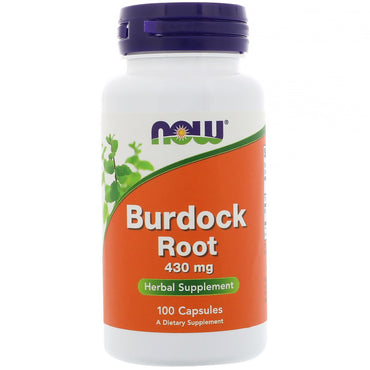 Now Foods, Burdock Root, 430 mg, 100 Capsules