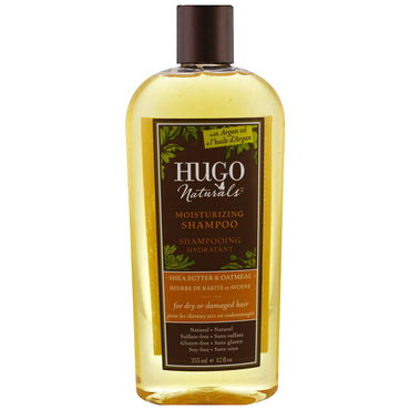 Hugo Naturals, Champú hidratante, manteca de karité y avena, 12 fl oz (355 ml)