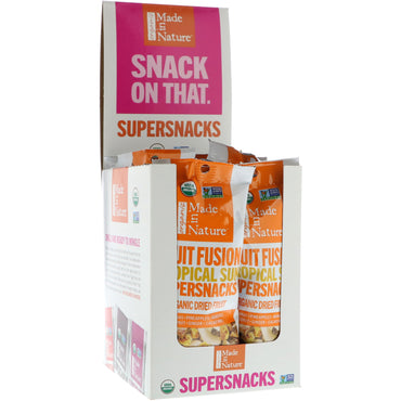 Made in Nature,  Fruit Fusion, Tropical Sun Supersnacks, 10 Pack, 1 oz (28 g) Each