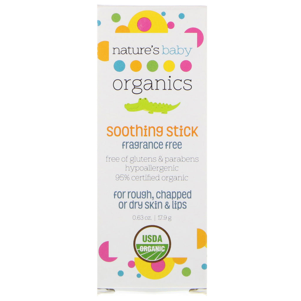 Nature's Baby s, Soothing Stick, Fragrance Free, 0.63 oz (17.9 g)