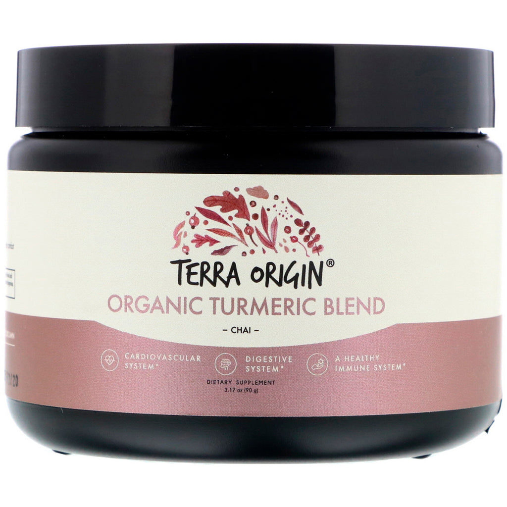 Terra Origin,  Turmeric Blend, Chai, 3.17 oz (90 g)