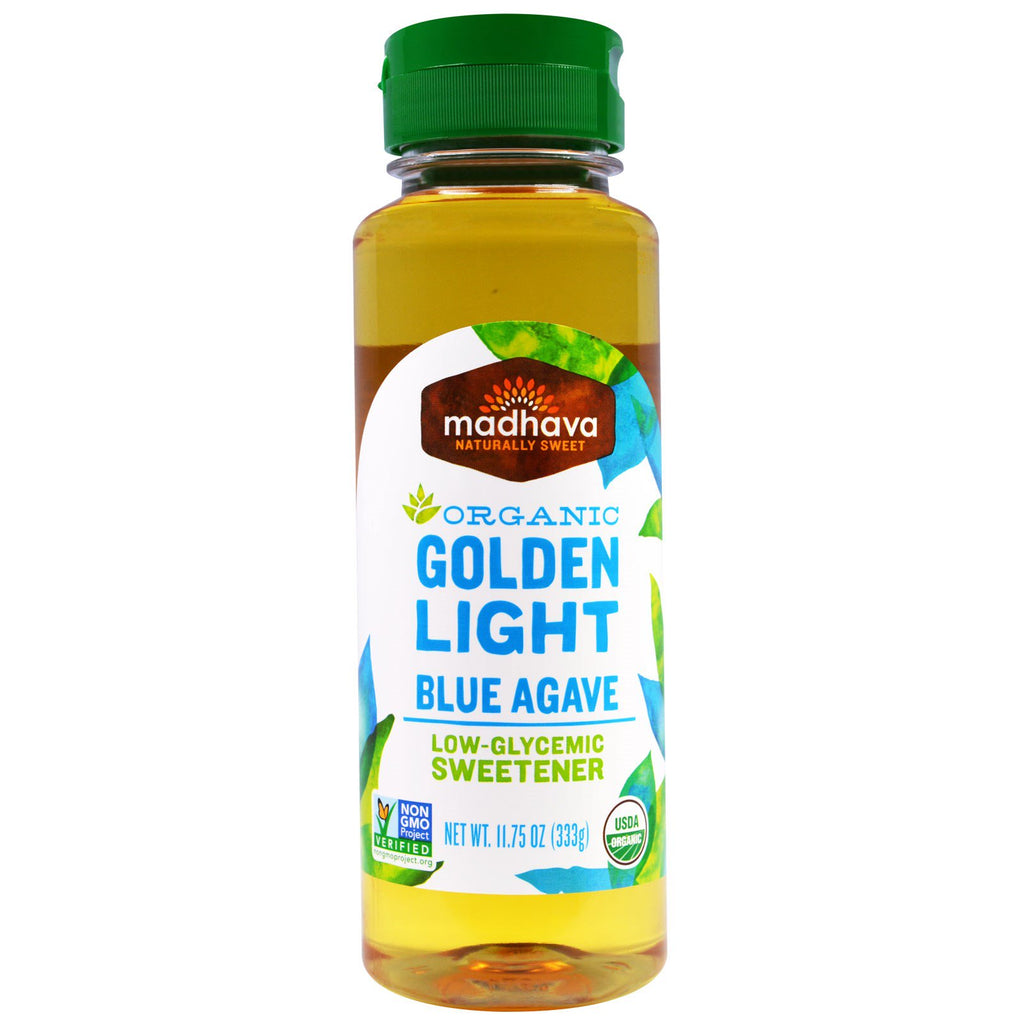 Madhava Natural Sweeteners,  Golden Light Blue Agave, 11.75 oz (333 g)