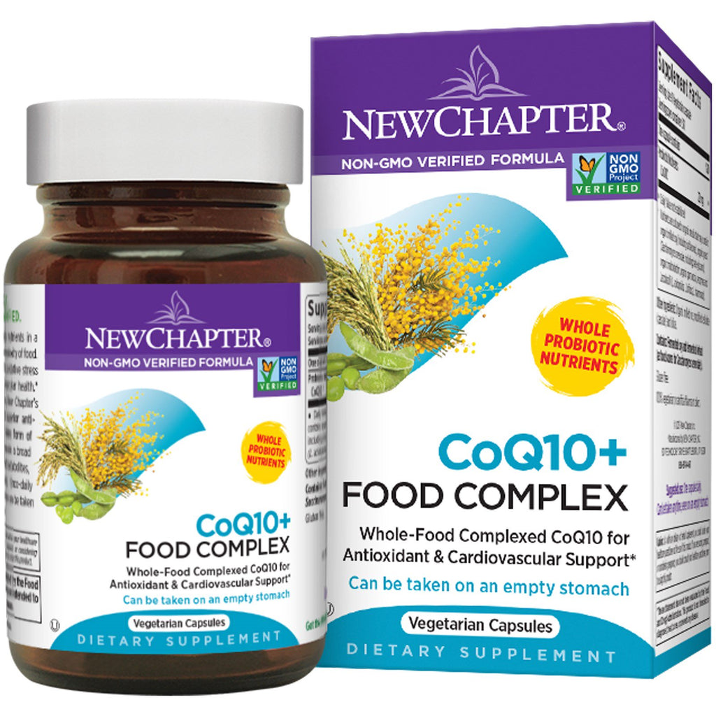New Chapter, CoQ10 + Complexe Alimentaire, 60 Capsules Végétales