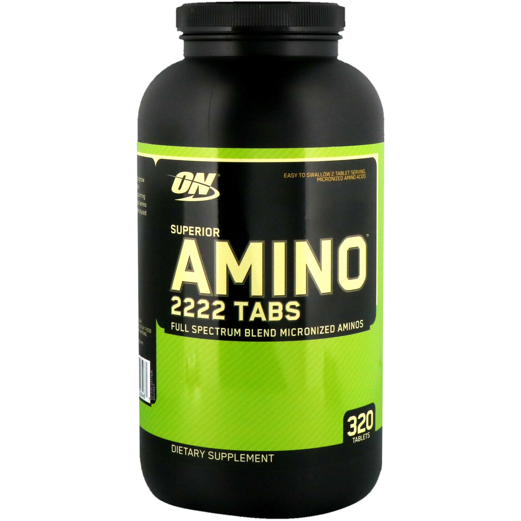 Nutrición óptima, amino superior 2222 comprimidos, 320 comprimidos