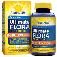 Renew Life, Extra Care, Ultimate Flora Probiotic, 150 Billion Live Cultures, 30 Vegetable Capsules