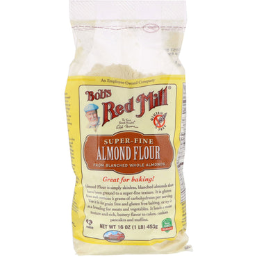 Bob's Red Mill, Super-Fine Almond Flour, Gluten-Free, 16 oz (453 g)