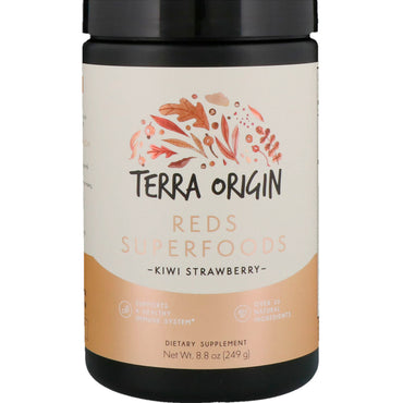 Terra Origin, レッズ スーパーフード、キウイ ストロベリー、8.8 オンス (249 g)