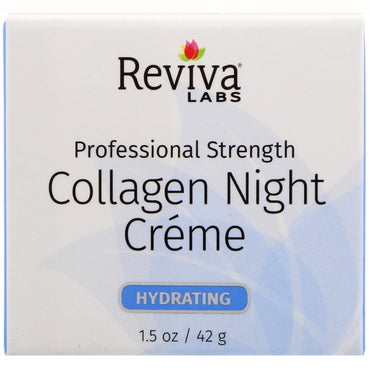 Reviva Labs, Crème de nuit au collagène, 1,5 oz (42 g)