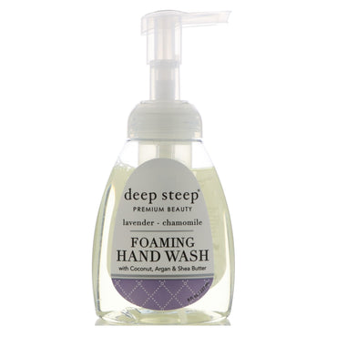 Deep Steep, schäumendes Handwaschmittel, Lavendel – Kamille, 8 fl oz (237 ml)