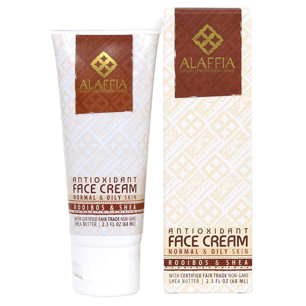 Alaffia, Antioxidant Face Cream, Rooibos & Shea, 2.3 fl oz (68 ml)