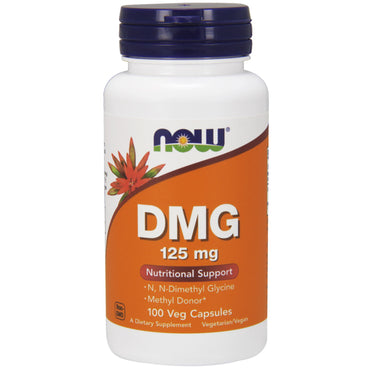 Now Foods, DMG, 125 mg, 100 capsules végétales