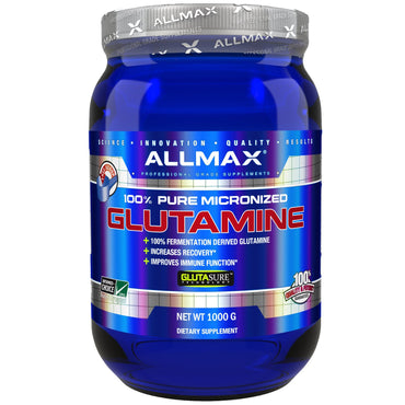 ALLMAX Nutrition, Glutamina Micronizada 100% Pura, 1000 g (2,20 lbs)