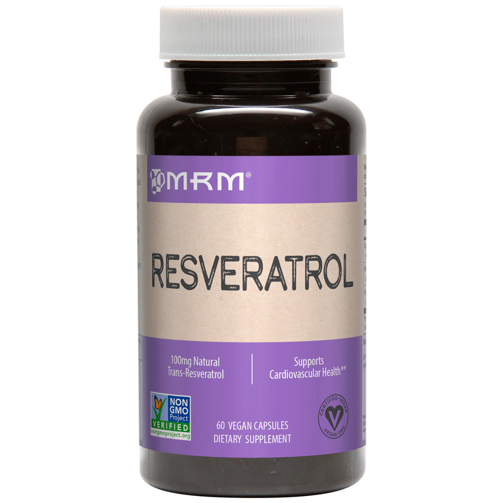 MRM, Resvératrol, 60 capsules végétaliennes