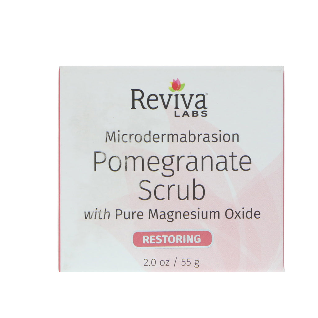 Reviva Labs, Microdermabrasion Pomegranate Scrub, Restoring, 2 oz (55 g)