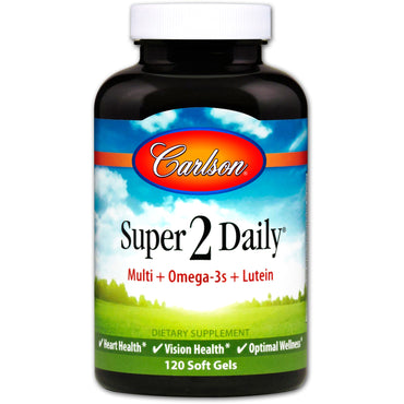 Carlson Labs, Super 2 Daily, 120 Soft Gels