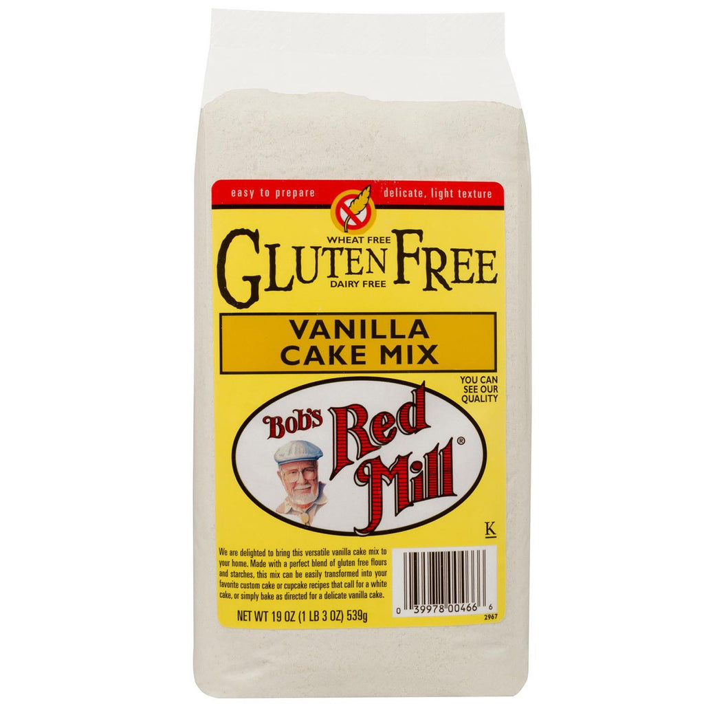 Bob's Red Mill, Vanilla Cake Mix, Gluten Free, 19 oz (539 g)